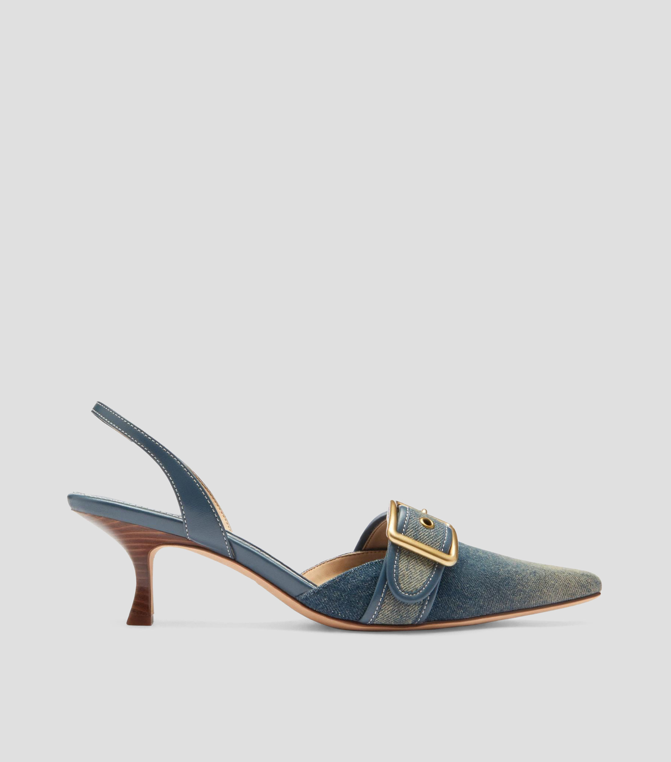 Zapatillas slingback Margot tacón medio de aguja Mujer